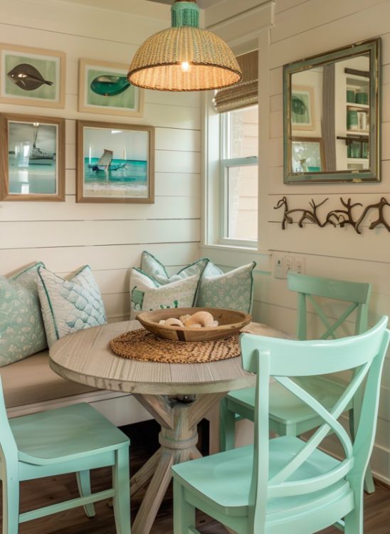 Tour this beach cottage tiny home. The interior is true paradise ...